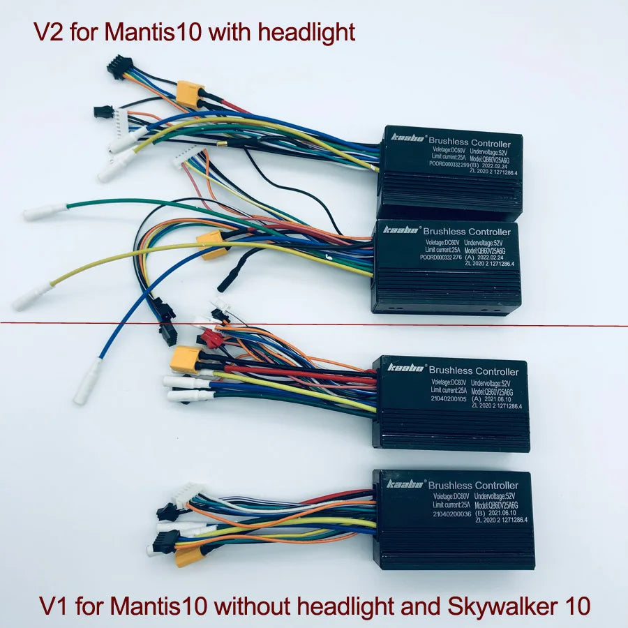 Mantis 10 60V 25A Main Motor Controller (Compatible with Skywalker 10C 60V) - ERide Hub
