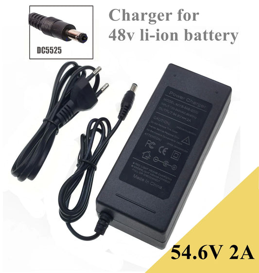 48V 54.6V 2A Standard charger DC Plug - ERide Hub