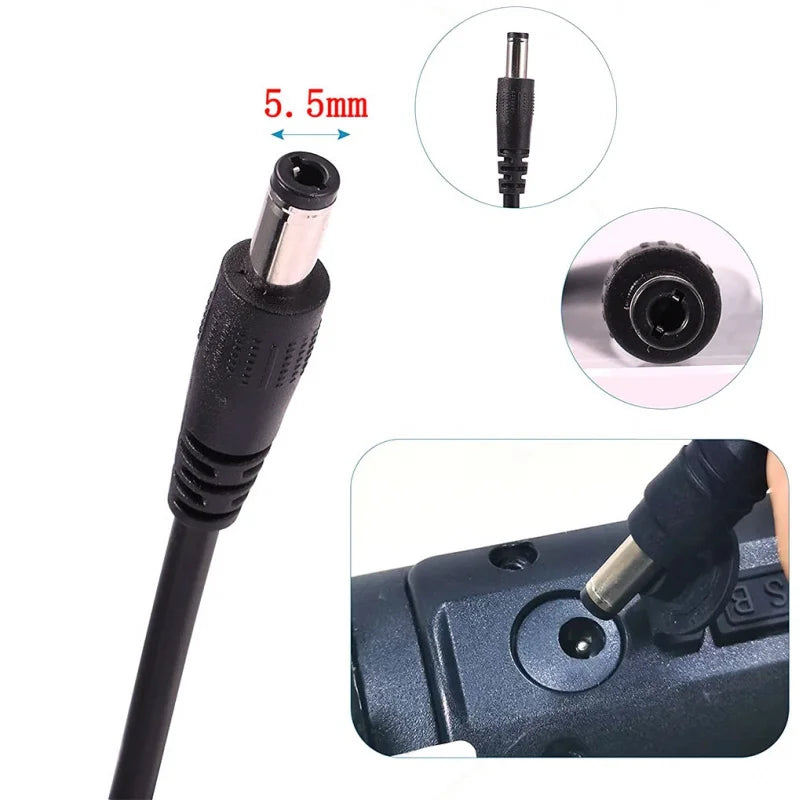 36V 42V 2A Standard Charger DC plug - ERide Hub