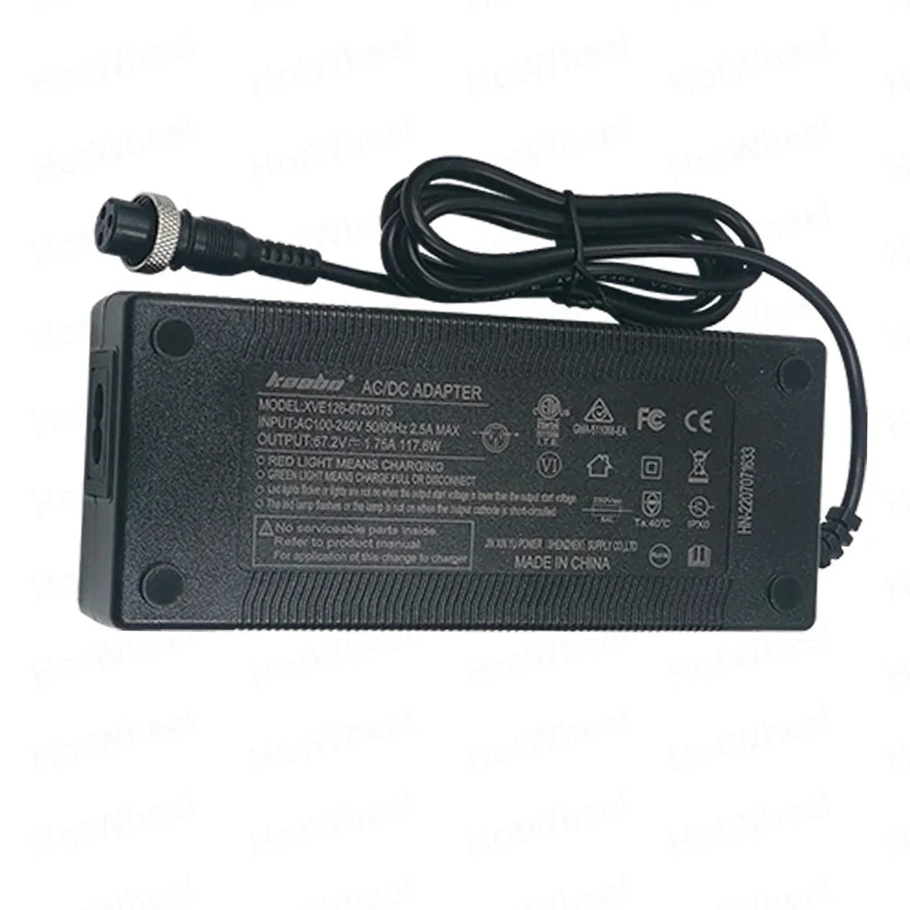Kaabo 48V 54.6V 1.75A Standard Charger - ERide Hub