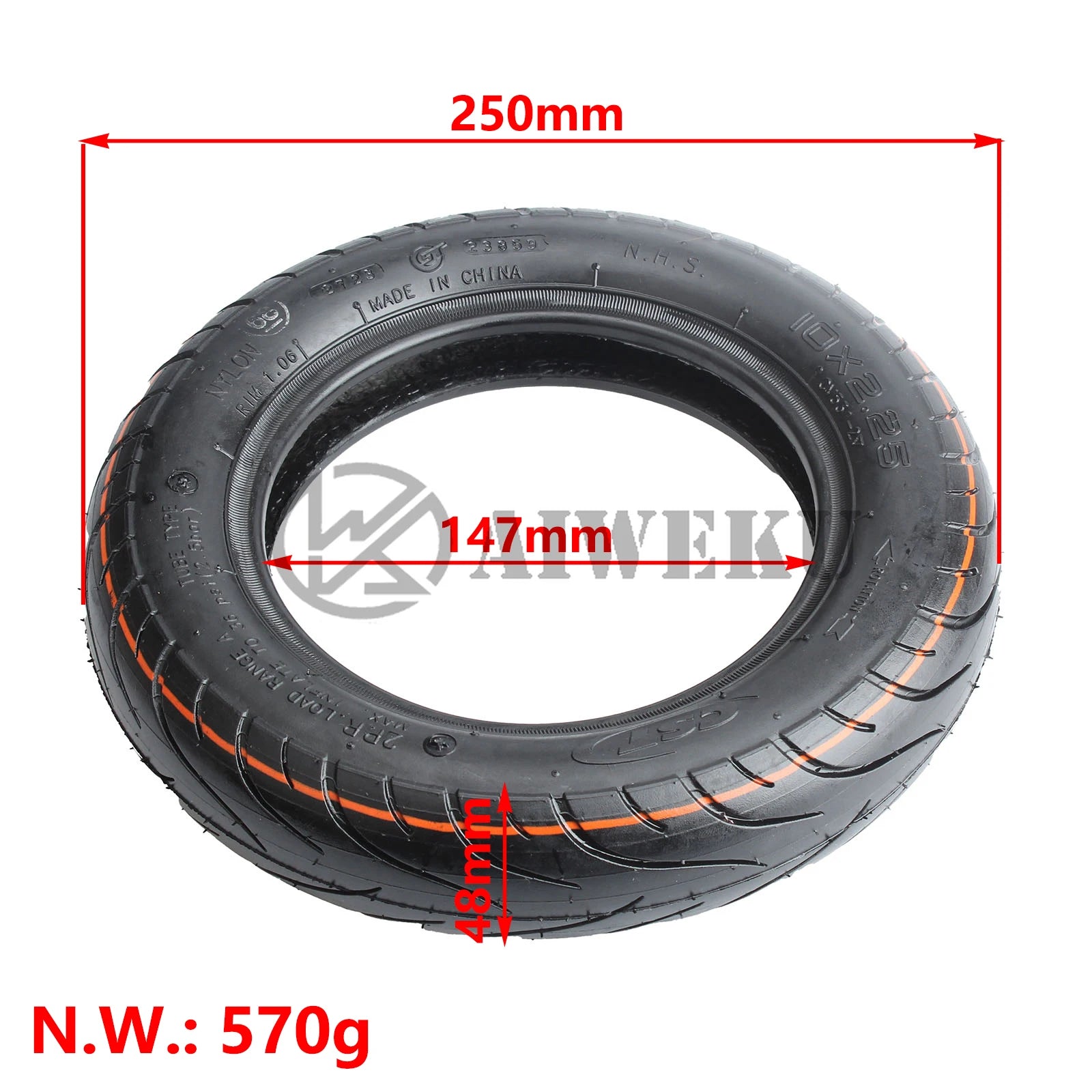 CST 10 inch tyre - ERide Hub