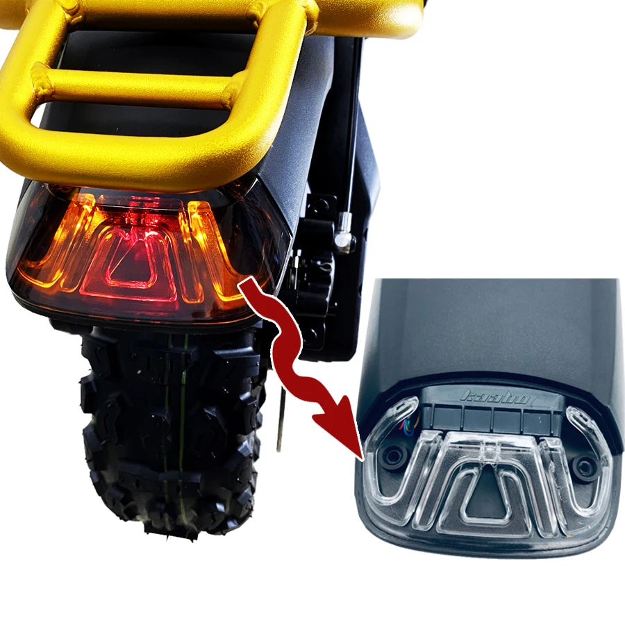 Kaabo Wolf King GT Pro GTR Rear Fender Mudguard Assembly with lights - ERide Hub